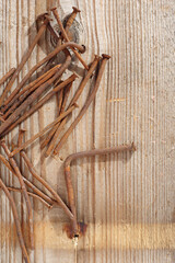 Old rusting nails