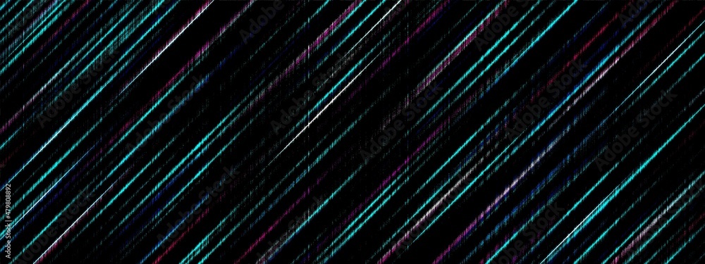 Poster abstract background design beams with interference. texture of lines with noise. shooting stars. nor