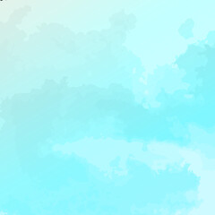 blue abstract watercolor background with drips blots and smudge stains