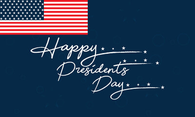 Happy Presidents Day, 21th February. Vector template Design for banner, card, poster, background.
