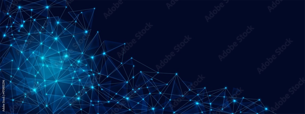 Aufkleber vector abstract glow background. design translucent glass fragments. pattern triangles, grid informa