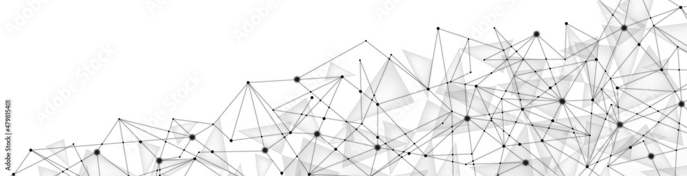 Poster vector abstract background, frame. design of translucent glass fragments. pattern of triangles and g