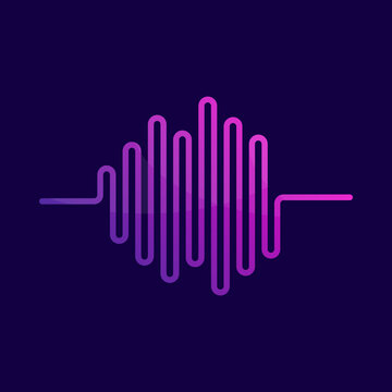 Soundwave Music Logo Icon Design Template