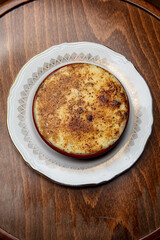 Cuisine, aliments, restaurant, nourriture, crème brûlée