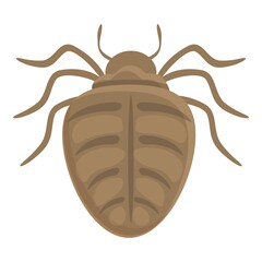 Bug icon cartoon vector. Insect beetle. Cute bug