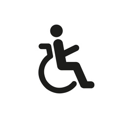 Wheelchair. Vector image.