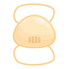 Doctor face mask icon cartoon vector. Medical surgical. Health safety