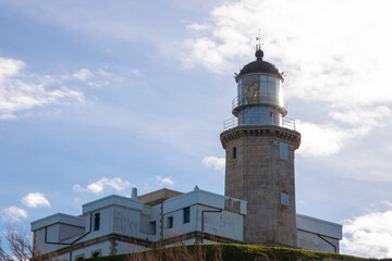 Matxitxako lighthouse in sunny day