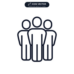 Team icon symbol template for graphic and web design collection logo vector illustration