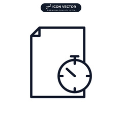 Planning icon symbol template for graphic and web design collection logo vector illustration