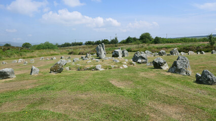 Fototapeta na wymiar Beaghmore Neolithic Stone Circles Tyrone Northern Ireland
