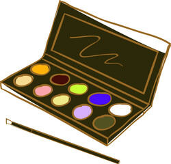 design doodle art make up property of women style
