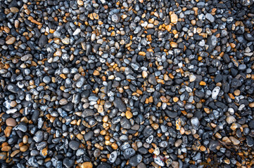 Pebble beach at Deal, Kent, UK