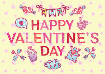 happy valentine's day banner design for website