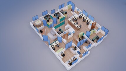 3d render of a house