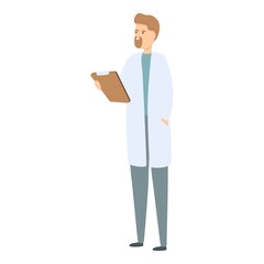 Doctor consultation icon cartoon vector. Online patient. Clinic visit