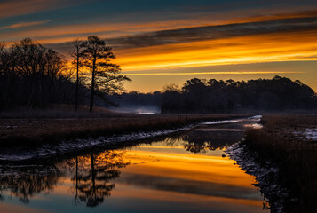 Lewes Winter Sunrise The sunrise was stunning this morning.  I got out a little later than I would have liked, so I went to a spot that I knew was close, and was facing the direction of the sunrise. © SiK Imagery