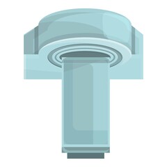 Brain mri icon cartoon vector. Magnetic resonance. Ct medical