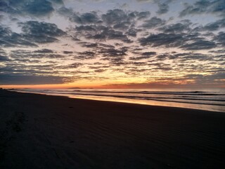 Sunrise at Pontal do Paran&aacute; beach, Paran&aacute;, Brazil.