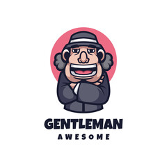 Illustration vector graphic of Gentleman, good for logo design