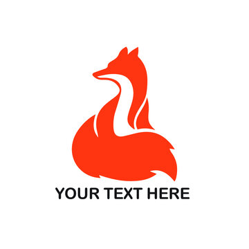 illustration of a fox logo 
