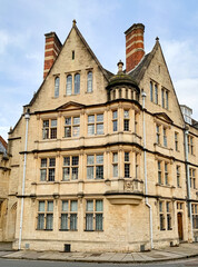 Fototapeta na wymiar Hertford college in Oxford. View of historical Hertford college in Oxfordshire, England, United Kingdom 