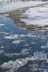 Ice in the North Saskatchewan River