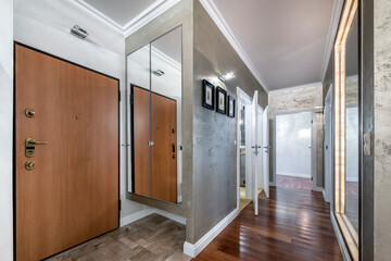 Modern interior design corridor