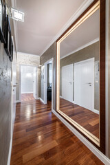 Modern interior design corridor