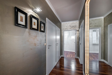 Modern interior design corridor