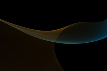 
Abstract illustration of the movement of spiral waves of two colors in a dark background