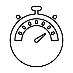 Efficiency, control, dashboard, performance, speed outline icon. Line vector design.