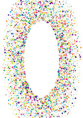 Pink Dot Design Isolated. Decoration Circle Background. Red Blast Confetti Illustration. Blue Element Round.