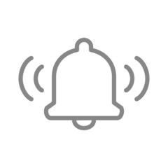 Notification bell line icon. Message notification, inbox message symbol