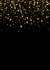 Golden Blur Sequin Texture. Shiny Star Illustration. Gradient Spark Christmas Background. Night Glitter Pattern. Gold Glamour Design