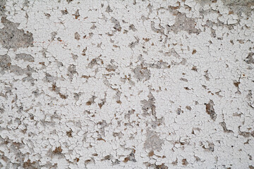 White cracked texture. Damaged, aged and weathered surface.