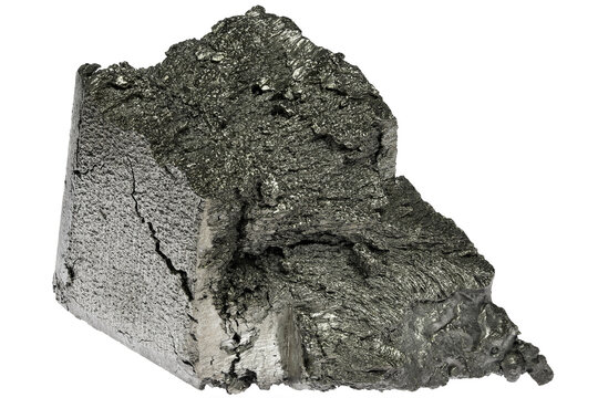99.9% fine yttrium isolated on white background