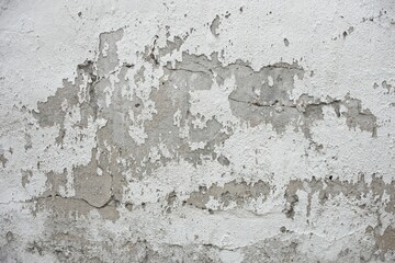 Old concrete wall with peeling paint. Grunge background