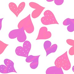 seamless pattern with hearts