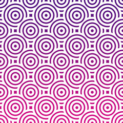 Fototapeta premium Abstract purple overlapping circles, ethnic pattern background. 
