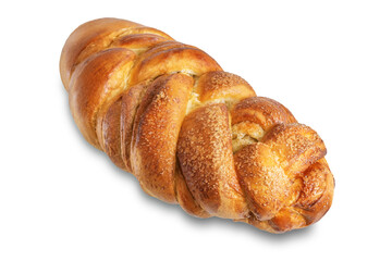 Cinnamon sweet braid bread with sugar sprinkles