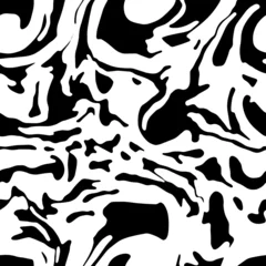 Tapeten Schwarz-weiß Voller nahtloser Schwarzweiss-Formmustervektor für Dekoration. Texturdesign für Textildruck und Tapeten. Für Mode und Wohndesign.