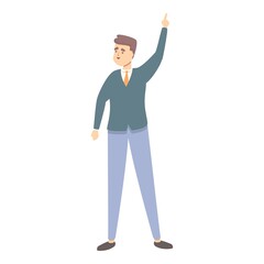 Grow speaker icon cartoon vector. Business person. Social media