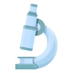 Lab microscope icon cartoon vector. Research laboratory. Medical science