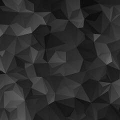 Abstract Black Triangle Geometrical Background. Pattern of Geometric Shapes. Colorful Mosaic Banner.