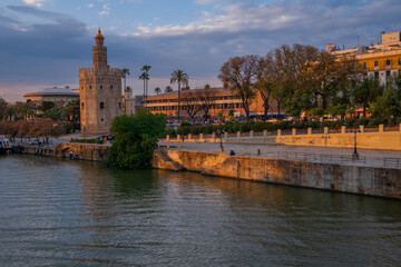 Obraz premium Torre del Oro. Sevilla, Andalusia. 