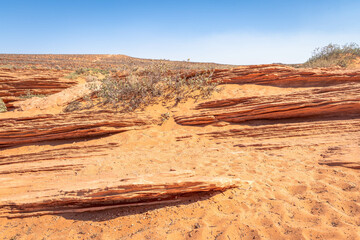 A desert landscape in Arizona