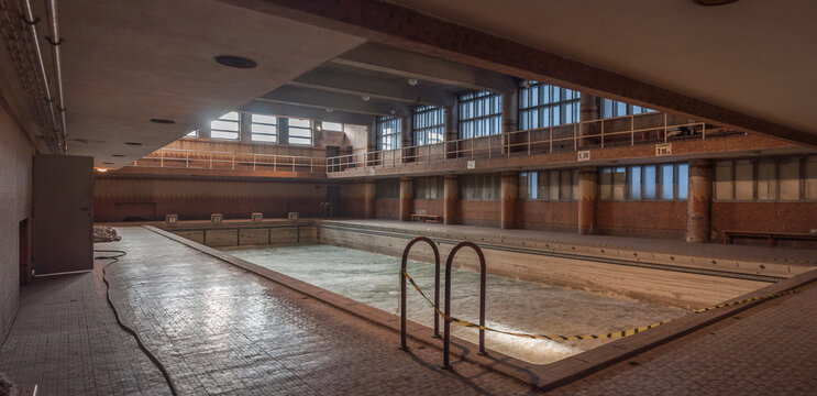 Abandoned swimming pool in Poland 