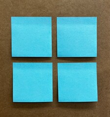 blue sticky notes 