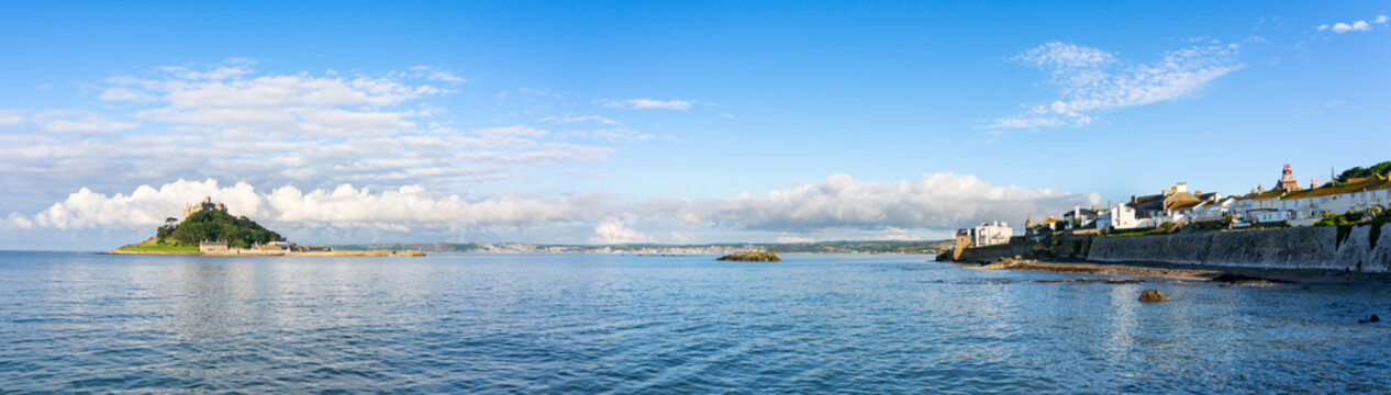 Coast of Marizon panorama in Cornwall. United Kingdom